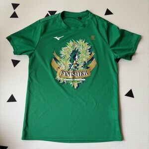 Mizuno adult 50th Honolulu Green Marathon Finisher Tee size small